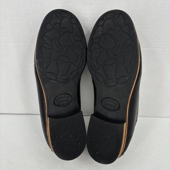 Kork-Ease Meg Leather Loafers Womens Size 8.5 Black Low Block Heel Flat Slip On - Picture 10 of 10
